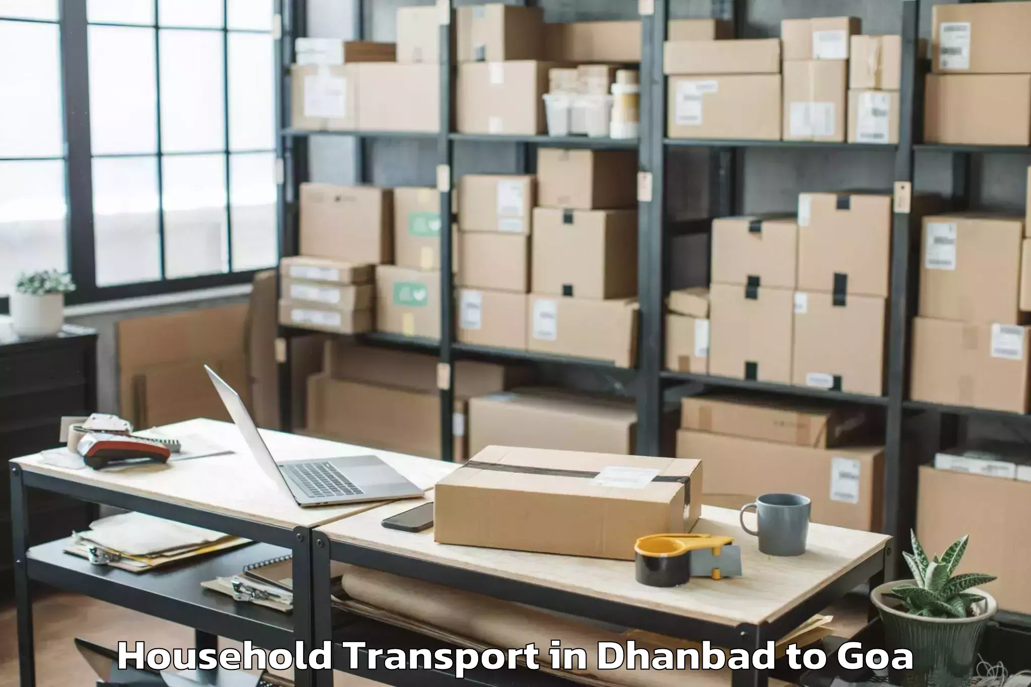 Book Dhanbad to Aldona Household Transport